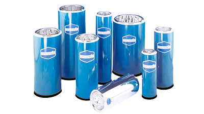 DEWAR, emailliert, zylindrisch