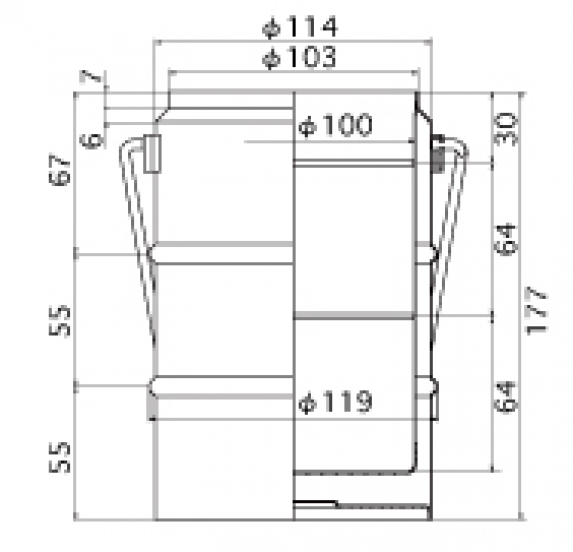 offener Edelstahl-Dewar 1,0l gro�e �ffnung