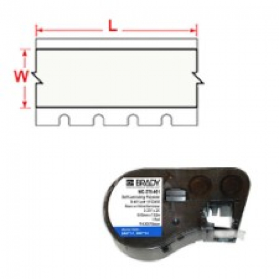 Polyester, schwarz auf wei�, 12,7 x 7,62 mm