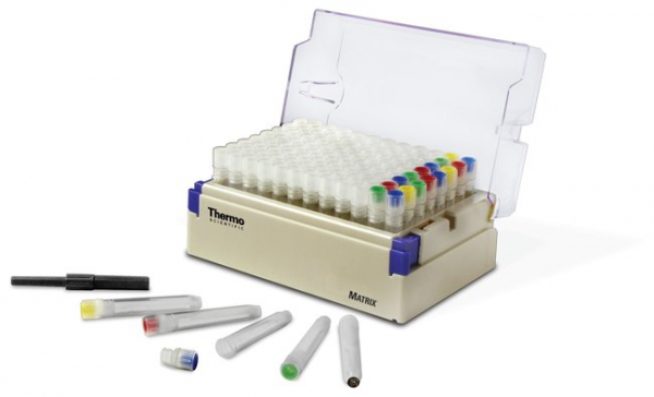 Matrix-R�hrchen 2D-Code 1,0 ml, wei�es Schreibfeld