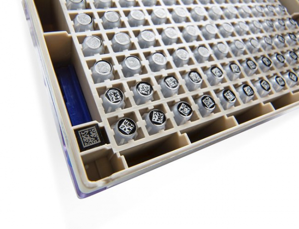 Matrix-R�hrchen 2D-Code 1,0 ml, wei�es Schreibfeld