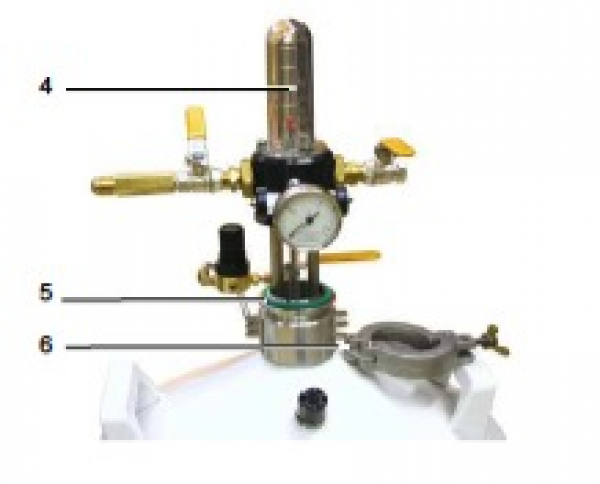 Entnahmekopf f�r Air Liquide Beh�lter