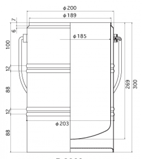 offener Edelstahl-Dewar 6,0l
