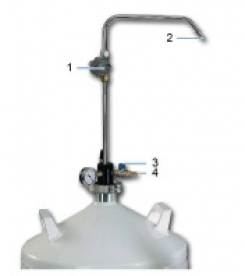 Entnahmeheber f�r Air Liquide Beh�lter
